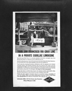 GRAUER LINIENBUS VON SAN FRANCISCO 1963 PRIVATE CADILLAC LIMOUSINE GANZTÄGIGE TOUR 23,50 $ AD - Bild 1 von 1