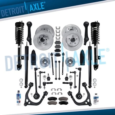 Front Rear Disc Rotors Brake Pads Kit + Suspension Kit for Dodge Charger Magnum — 第 1/4 张图片