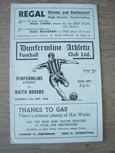 1958/59 DUNFERMLINE ATHLETIC v RAITH ROVERS - Picture 1 of 1