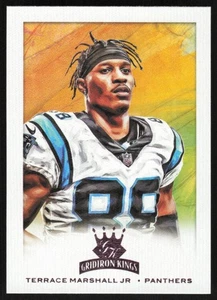 Terrace Marshall Jr. 2021 Panini Chronicles Gridiron Kings # GK-31 RC Pink Carol - Imagen 1 de 1