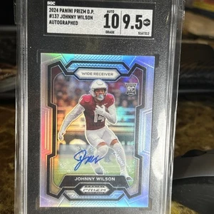 2024 Prizm D P #137 Johnny Wilson Auto SGC 9.5 MINT - Picture 1 of 6