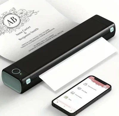 Phomemo M08F - A4 Thermal Printer - ink-less Printer for Home or Office Black - Image 1 of 4