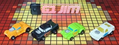 Vintage Hasbro Transformers G1 Autobot Micromaster Hot Rod Patrol x4 Complete - Image 1 of 4