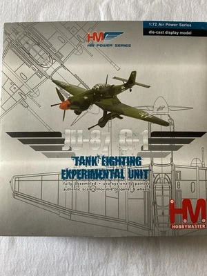 WW2 🇩🇪 Hobby Masters 1/72 Luftwaffe JU-87 G1-Tanque Unidad Experimental de Lucha Foto 1 de 4