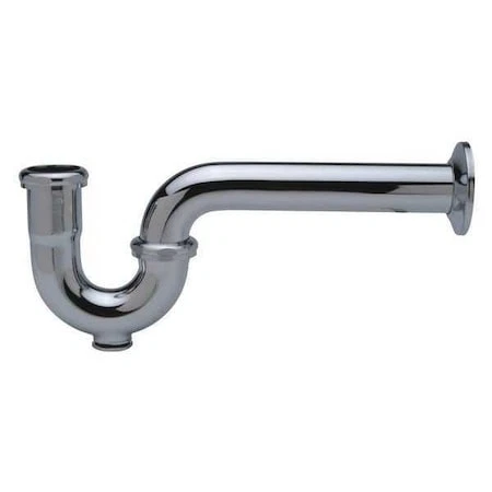 Zurn ZR370-PC J bend  1-1/2X1-1/4 P-TRAP With Cleanout - 17G Chromed Brass - Image 1 of 1