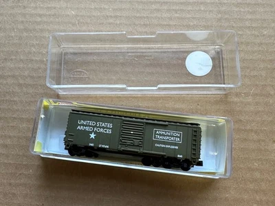 N-Scale Model Power #83714 40' Box Car US Army Ammunition Transporter #3482 - Image 1 of 3