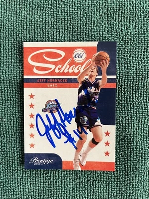 2010-11 Prestige Old School Jeff Hornacek #9 Hand Signed auto autograph - Image 1 of 2
