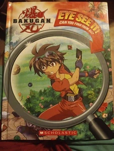 2009 BAKUGAN BATTLE BRAWLERS Eye See It Seek & Find EYE SPY TYPE BOOK Tracy West - Picture 1 of 4