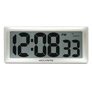 13.5 LARGE DIGITAL INDOOR WALL CLOCK WITH INTELLITIME TECHNOLOGY 75173M - Picture 1 of 7