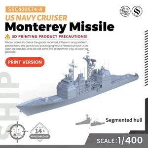 SSMODEL SSC400574-A 1/400 Militärmodell US Navy Monterey Raketenkreuzer - Bild 1 von 4
