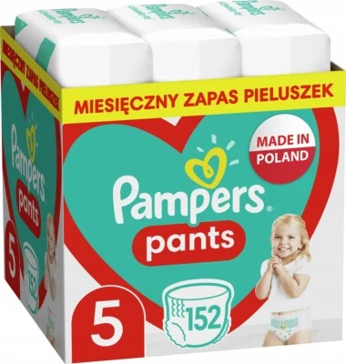 Pampers Pants Windeln Größe 5 152/304 Stück Flexibel Super Absorbierend Baby Kid