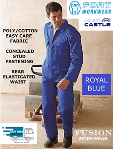COVERALL,ROYAL BLUE,HIGH QUALITY,BLUE CASTLE/FORT 318,OVERALL,BOILER SUIT, S-XXL - Picture 1 of 1