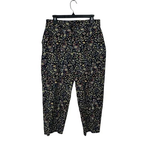 Boden Ankle Hose Floral Damen Gr. 10P gerades Bein Wildblumen Boho Freizeit - Bild 1 von 9