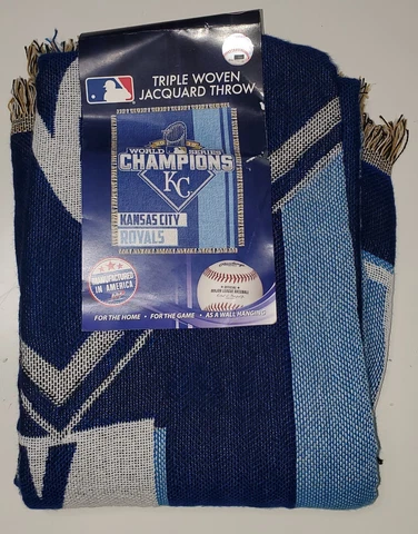 Kansas City Royals 2015 World Series Champions Throw Blanket Tapestry 59” X 46” Cover