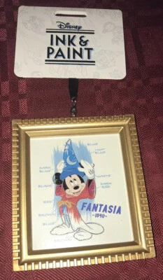 Disney Parks Ink & Paint Fantasia 1940 Canvas Framed Ornament New 2020 - Image 1 of 4