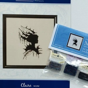 Claire Mirabilia Cross Stitch Chart and Bead Pack NC292 Nora Corbett - Picture 1 of 11