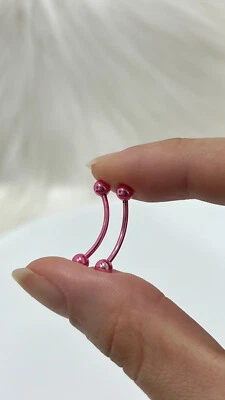 Пара змеиных глаз 16G 14 мм язык штанги хирургической стали PVD покрытием 9 цветов - Изображение 1 из 3