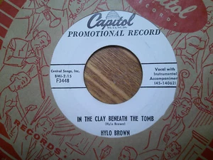 PROMO CAPITOL 45 RECORD/HYLO BROWN/IN THE CLAY BENEATH THE TOMB/I'LL BE BROKEN H - Picture 1 of 2