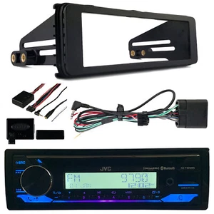 Bluetooth Marine CD Player USB AUX Receiver, Thumb Controls, Radio Install Kit - Picture 1 of 5