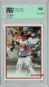 Austin Hays 2018 Topps Rookie Review #15 1435 Made Rookie Card PGI 10 - Picture 1 of 1