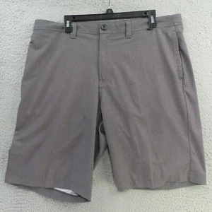Travis Mathew Shorts Mens 36 Gray Flat Front Chino Golf Performance - Picture 1 of 9