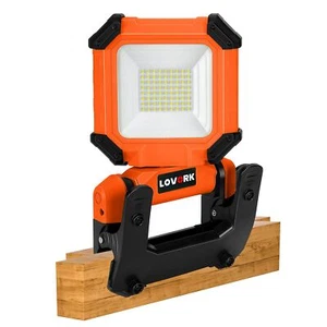 LED Rechargeable Work Light with Clamp, 15W 2000LM Portable Flood Light IPX4 ... - Picture 1 of 8