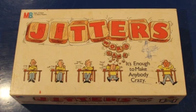 Jitters Word Game by Milton Bradley 1986 Complete Vintage Board Game - Image 1 of 4