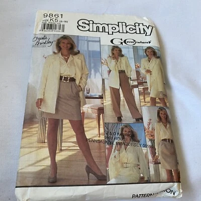 Simplicity Sewing Pattern 9861 Misses - Image 1 of 3