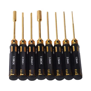Metal RC Car Screwdriver Hex Socket Tools Nut Key Socket Screwdriver Wrench Set - Picture 1 of 5