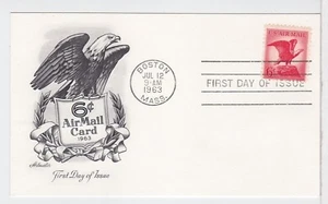TurtlesTradingPost - Airmail 6c - 1963 FDC #C67 Artmaster Cachet - Picture 1 of 1