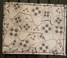 Nintendo Controller Canvas Wallet- NEW- No Tags  4.5”x3”