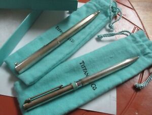 Impressive Sterling Silver Tiffany Pen and Pencil Boxed Set