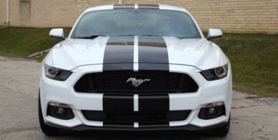 Decalque gráfico de vinil listras de corrida gêmeas 10 polegadas Ford Mustang 36 pés - Imagem 1 de 4