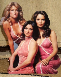Charlies Angels 70er Jahre TV Serie Tischaufsteller 10" hoch - Bild 1 von 2