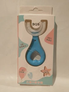 Baby Tooth Brush U shaped Silicon Brush Head Cleaning Teeth for Kids Blue - Picture 1 of 3
