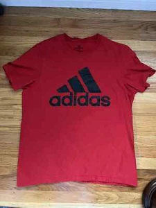 ADIDAS Red Classic Graphic T Shirt Mens Sz Large (E12) - Picture 1 of 1