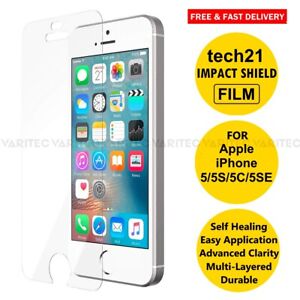 Tech21 iPhone 5 Premium Film Screen Protector Cover Shield for iPhone 5s 5c 5SE