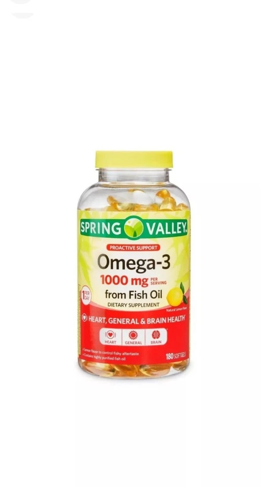 Spring Valley Omega-3 From Fish Oil Softgels 1000mg 60ct