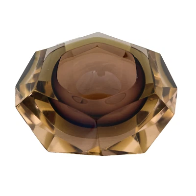 VIDE POCHE FLAVIO POLI - MURANO SOMMERSO - VASE COUPE À FACETTES - Photo 1/4