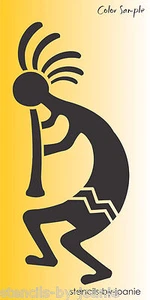 Plantilla Joanie 18" Kokopelli Suroeste Azteca Flauta Desertista Danza Música Arte - Imagen 1 de 7