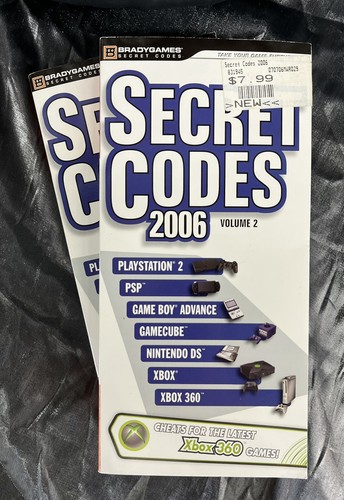 1 Qty. Secret Codes 2006 Volume 2 PS2 GameCube XBOX Nintendo BradyGames ...