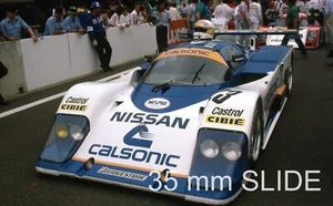 NISSAN R88C LE MANS 1988 LE MANS SLIDE 35MM FOTO #23 HOSHINO AGURI SUZUKI WADA - Foto 1 di 1
