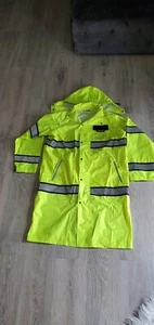 KwikSafety TORRENT | High Visibility ANSI Class 3 Safety Trench Coat - Picture 1 of 8