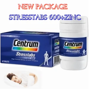 Stresstabs 600+Zinc Vitamin+Minerals High Potency Stress Formula Relax Fresh - Picture 1 of 7