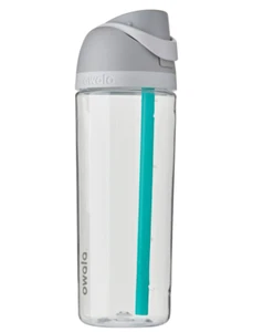 Owala FreeSip Clear Tritan BPA-freie Kunststoff Wasserflasche mit Strohhalm | 25oz - Bild 1 von 6