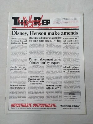 The Hollywood Reporter Newspaper Magazine Weekly Disney December 19 1991 Vintage - Image 1 of 4