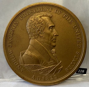 Bronze Andrew Jackson Presidential Medal 3" President - Picture 1 of 2