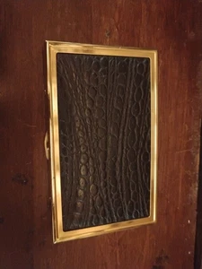 Portasigarette Vintage Avanzo Di Magazzino Metallo Color Oro Made In Italy - Foto 1 di 4