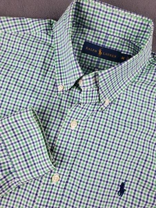 Ralph Lauren Gingham Check Langarm Button Down Hemd - Größe M - Bild 1 von 8