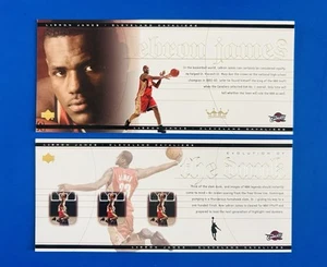 2003 Upper Deck LeBron James 3.5x8” Box Topper Rookie Cards #LJ1 & LJ2; Sharp! - Picture 1 of 2